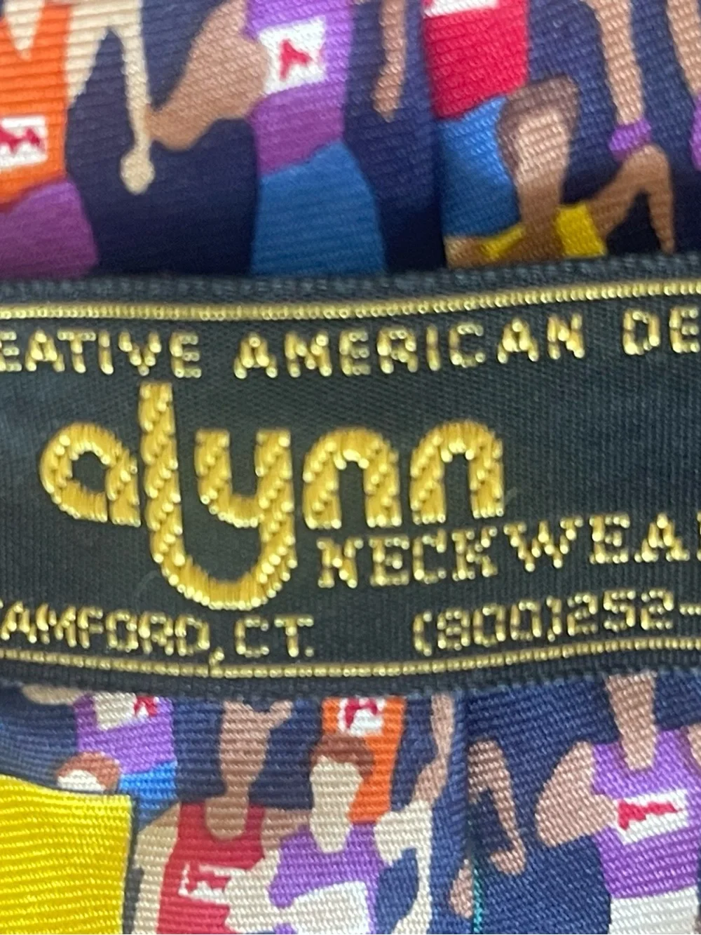 Allyn Neckwear “Marathon” tie, 100% Silk